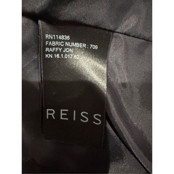 Reiss Raffy Jon checked plum ladies suit blazer size US 8 / UK 12 EUC - Picture 8 of 9